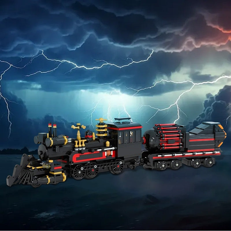 Steampunk Time Travel MOC Fantasy Steam Train Building Kit - 6