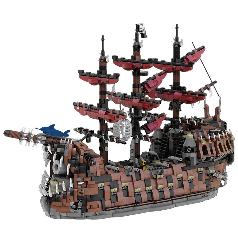 The Ruined King MOC Pirate Ship Building Kit | Fantasy Warship Model - 4