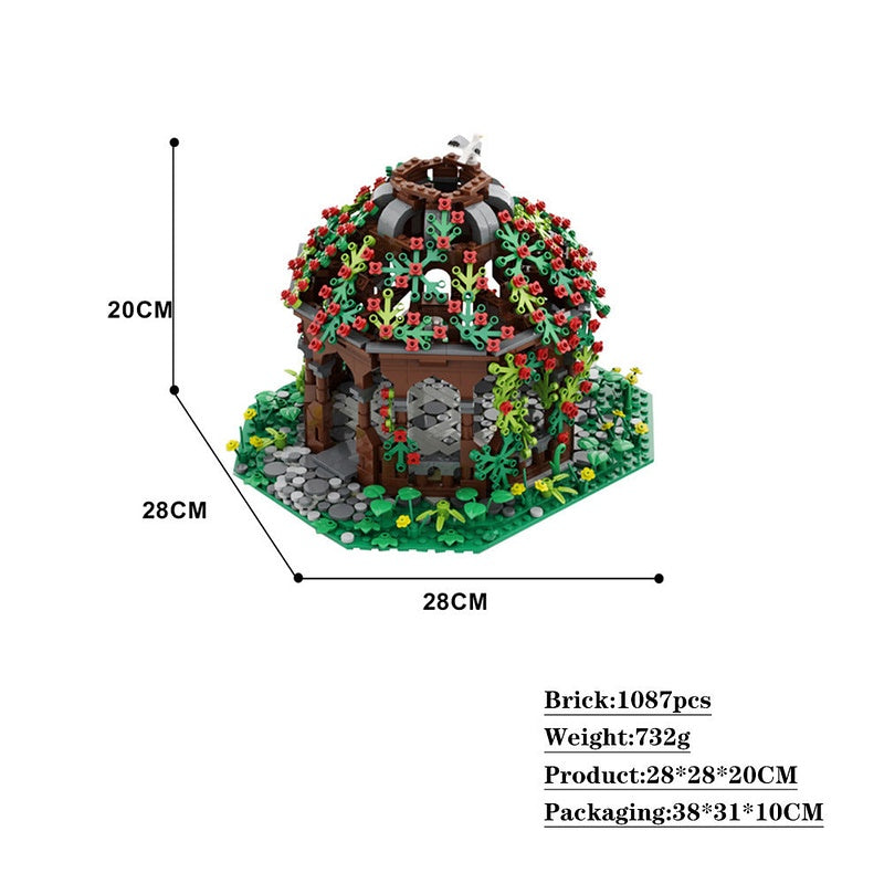 Traditional Pavilion MOC Building Kit | Asian Architecture Model - 3