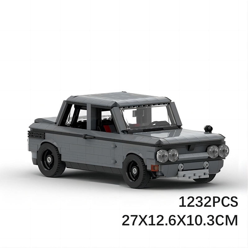 Vintage TTS Performance Racing Car MOC Building Kit | Sports Vehicle Model - 6