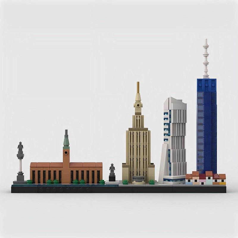 Warsaw Skyline Building Kit | Poland City LEGO-Compatible MOC - 4
