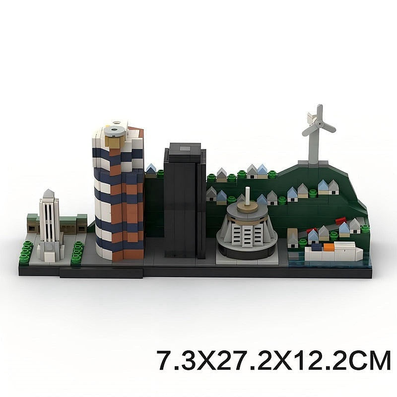 Wellington Skyline MOC Building Kit | City Architecture Display Model - 5
