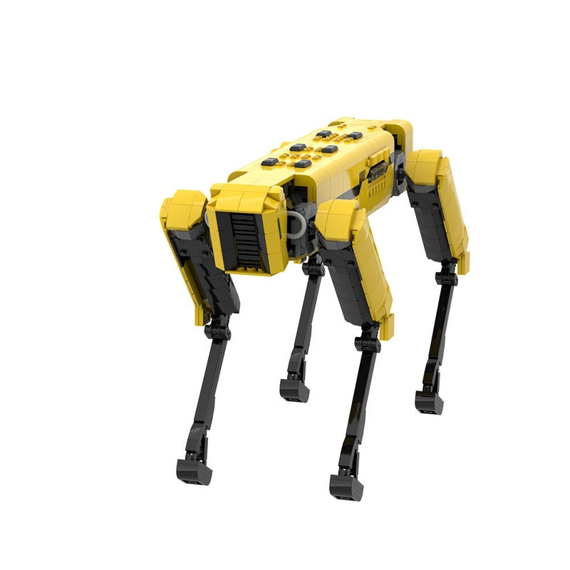 Yellow Robot Dog MOC Building Kit | Cybernetic Mechanical Creature - 6