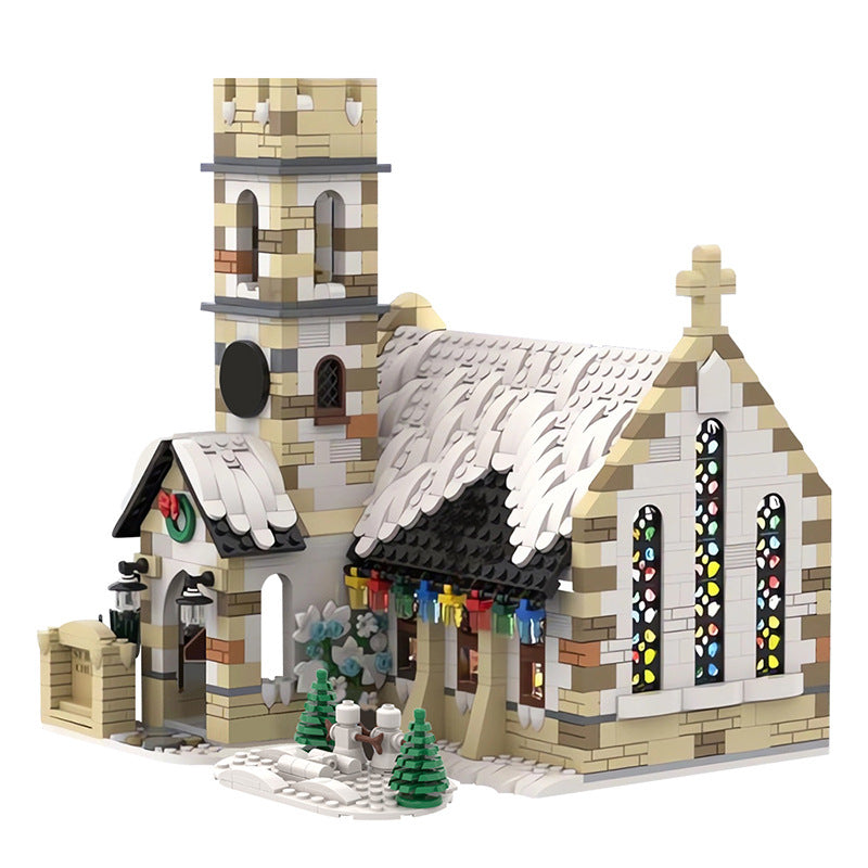 Winter Villages MOC Building Kits | Christmas LEGO-Compatible Bricks