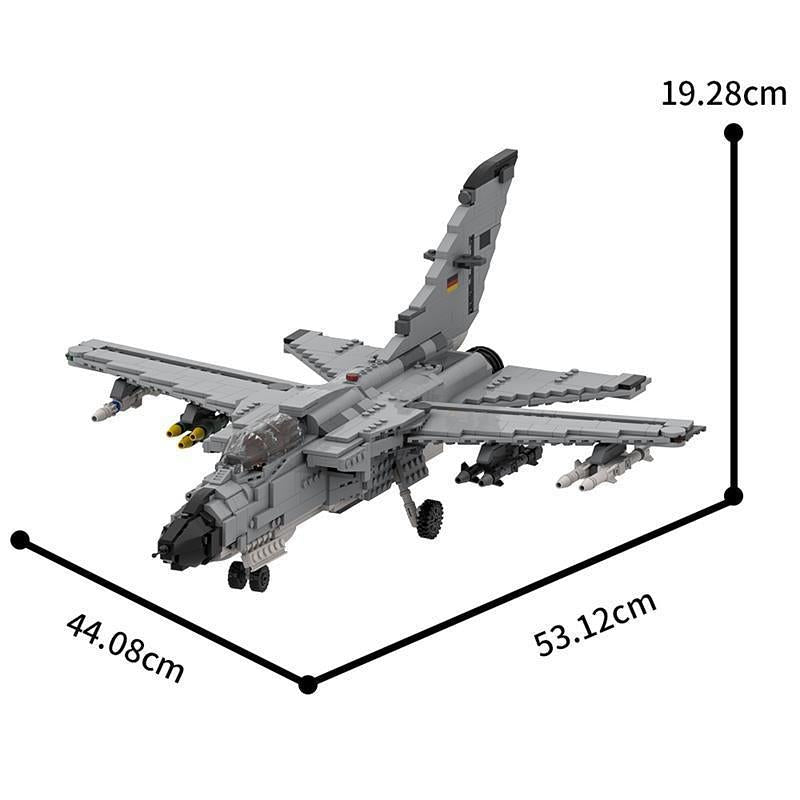 1:32 Scale Bomber Aircraft MOC Building Kit - 5