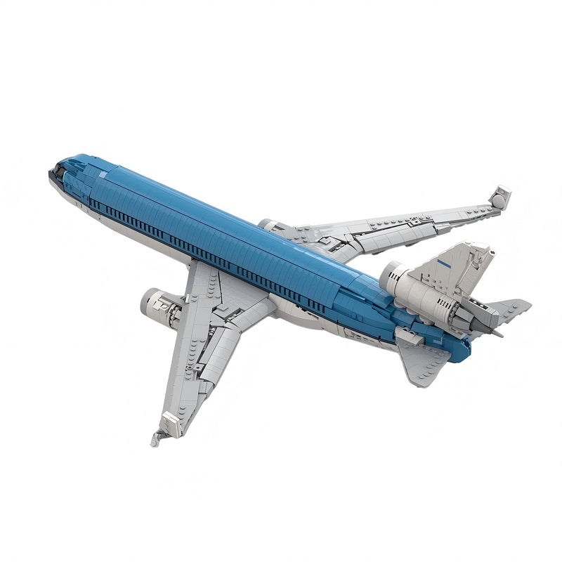 11 Tri-Jet Commercial Airliner Building Kit | Compatible MOC - 1