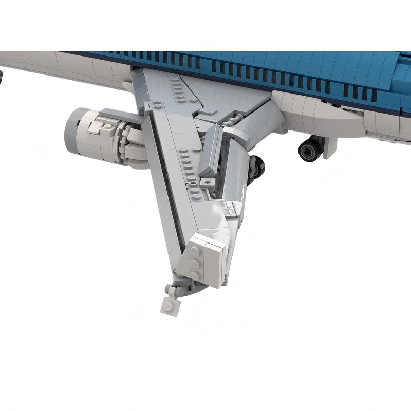 11 Tri-Jet Commercial Airliner Building Kit | LEGO-Compatible MOC - 4