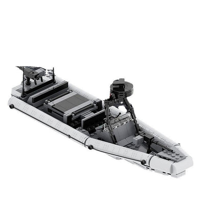 11M RHIB Rigid Hull Inflatable Boat MOC Building Kit | Marine Vehicle - 2