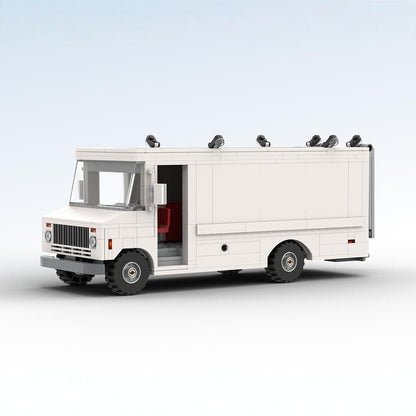 12-Wide Classic Car Transport Step Van MOC Building Kit - 1