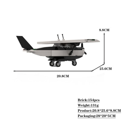 172 Sky Adventure Plane Building Kit | LEGO-Compatible MOC - 4