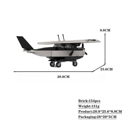172 Sky Adventure Plane MOC Building Kit | Light Aircraft Model - 4