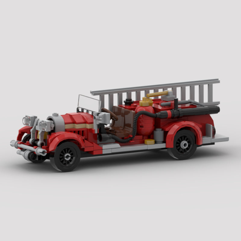 1930 Peter Pirsch & Sons Fire Pumper Truck Building Kit | Compatible MOC - 1