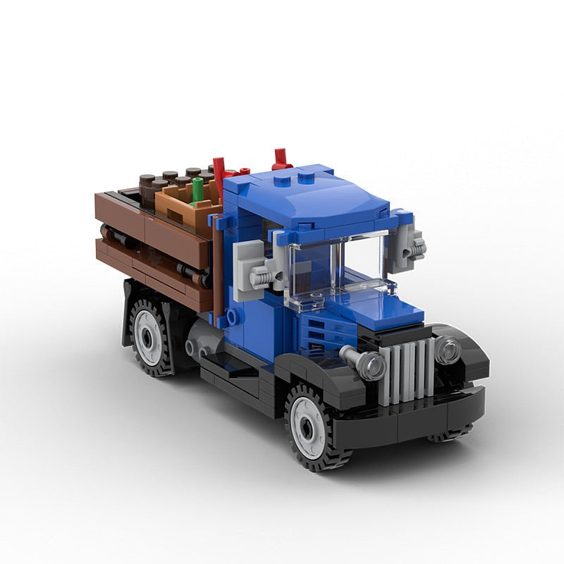 1930s Delivery Farm Truck MOC Building Kit | Vintage Cargo Vehicle - 1