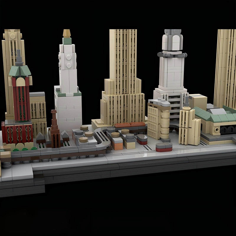 1930s New York City Skyline Building Kit | LEGO-Compatible MOC - 3