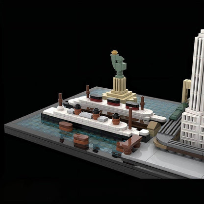 1930s New York City Skyline MOC Building Kit | Historic Art Deco Display - 2