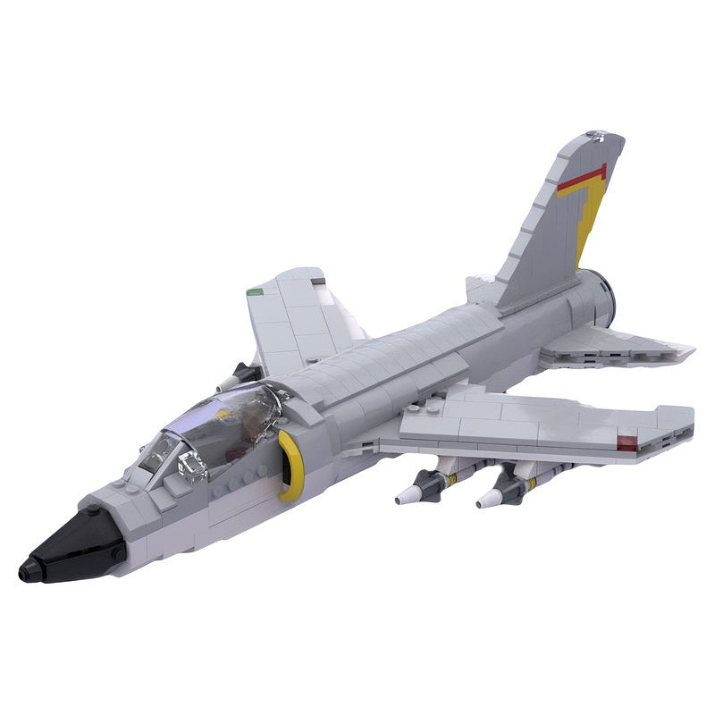 1950s Naval F-11F Tiger Fighter Jet MOC Building Kit - 2