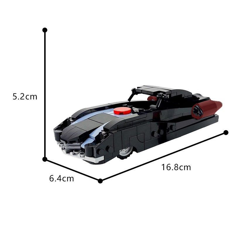 1950s Retro Superhero Supercar MOC Building Kit - 4