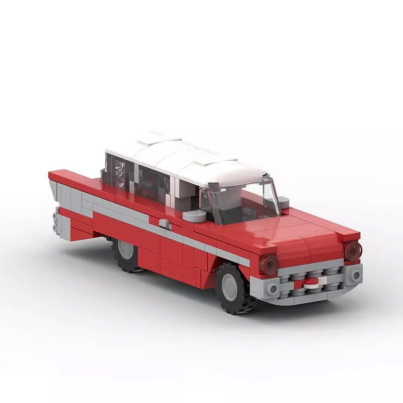 1957 Vintage Station Wagon MOC Building Kit | Classic Vehicle Model - 5