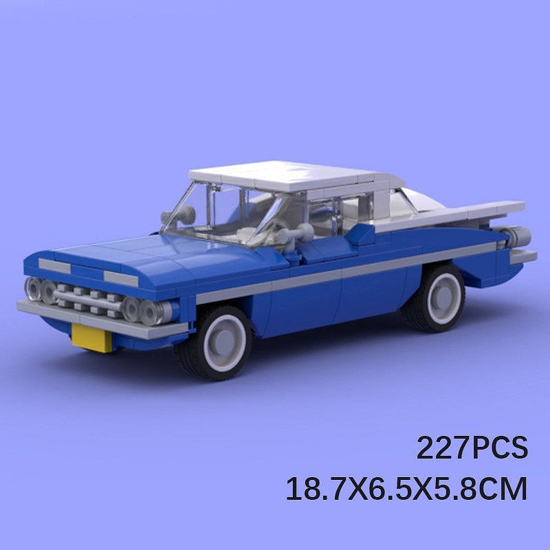 1959 American Tailfin Coupe MOC Building Kit | Vintage Vehicle Model - 4