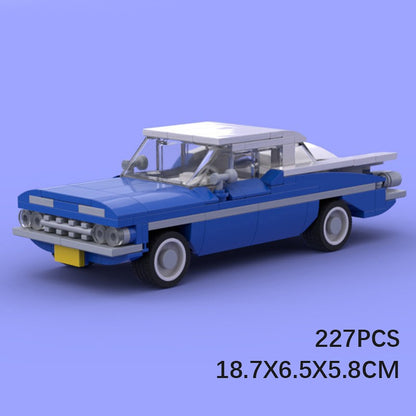 1959 Classic American Tailfin Coupe Building Kit | LEGO-Compatible MOC - 4