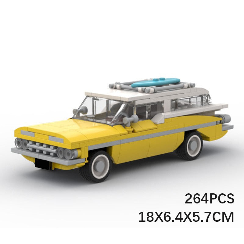 1959 Retro Vintage Nomad Wagon Building Kit | LEGO-Compatible MOC - 4