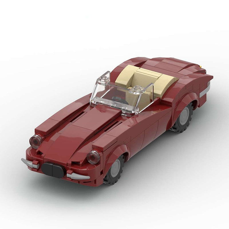 1960s British Convertible Roadster Building Kit | LEGO-Compatible MOC - 4