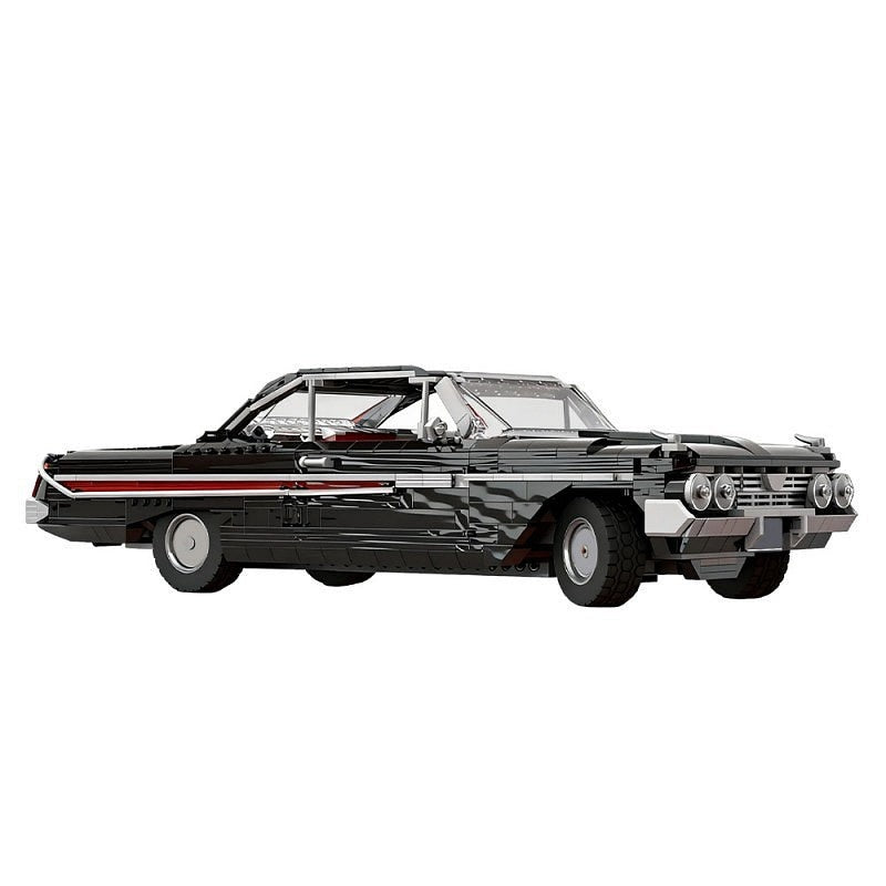 1961 Vintage SS Muscle Car MOC Building Kit | Classic Vehicle Model - 4
