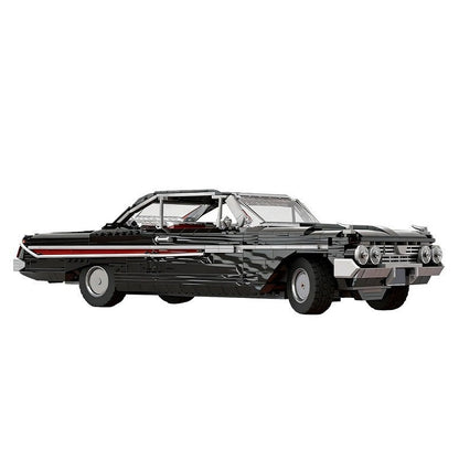 1961 Vintage SS Muscle Car MOC Building Kit | Classic Vehicle Model - 4