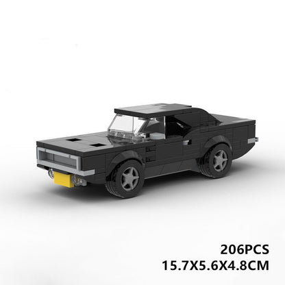 1968 Vintage 6 Wide Muscle Car Building Kit | Compatible MOC - 6