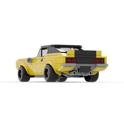 1969 Classic Muscle Car MOC Building Kit | Vintage Vehicle Model - 5