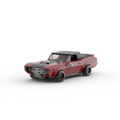 1969 Classic Muscle Car MOC Building Kit | Vintage Vehicle Model - 8
