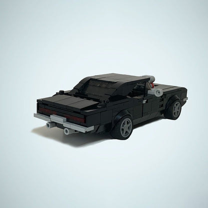 1969 Hellfire Muscle Car Building Kit | 8 Wide Classic Flame LEGO-Compatible MOC - 2