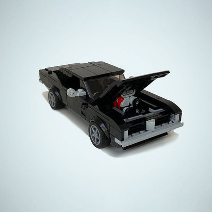 1969 Hellfire Muscle Car MOC Building Kit | 8 Wide Classic Flame Vehicle Model - 4