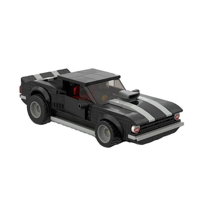 1969 V8 Supercharged Drag Muscle Car MOC Building Kit - 1