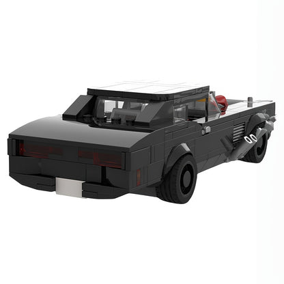 1970 Black Turbo Muscle Car MOC Building Kit - 4