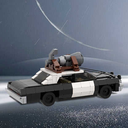 1970s Blues Police Pursuit Sedan Building Kit | LEGO-Compatible MOC - 1