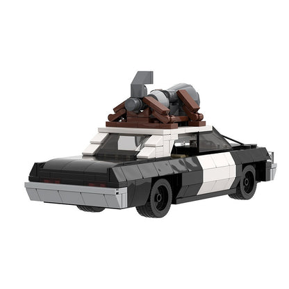 1970s Blues Police Pursuit Sedan Building Kit | LEGO-Compatible MOC - 5