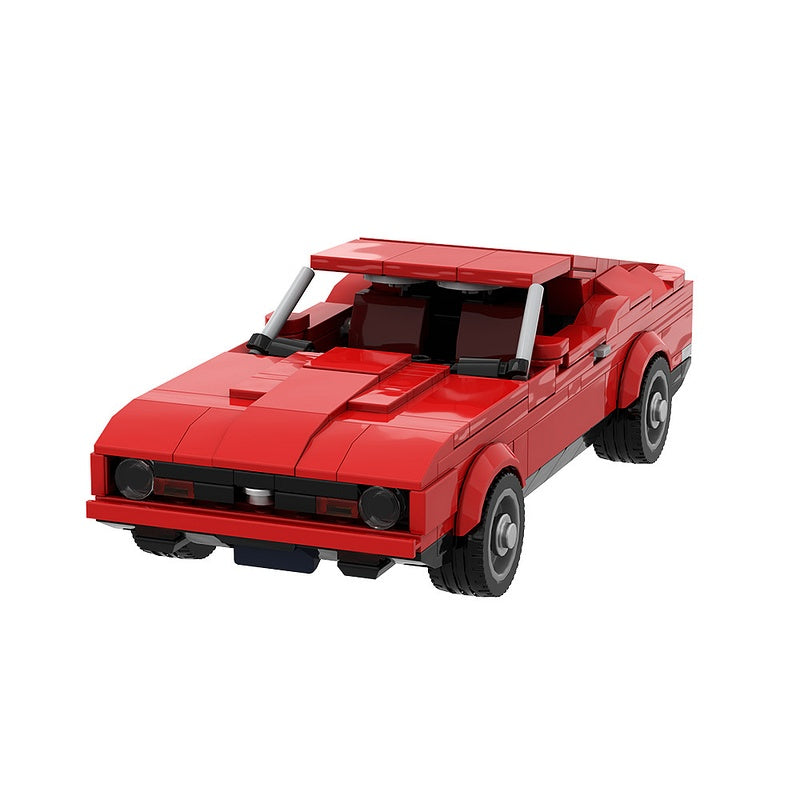1970s Muscle Fastback Chase Car Building Kit | Compatible MOC - 5