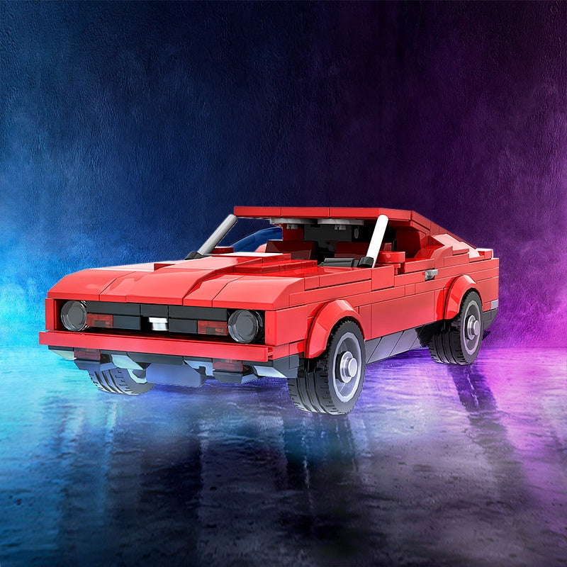 1970s Muscle Fastback Chase Car Building Kit | LEGO-Compatible MOC - 2
