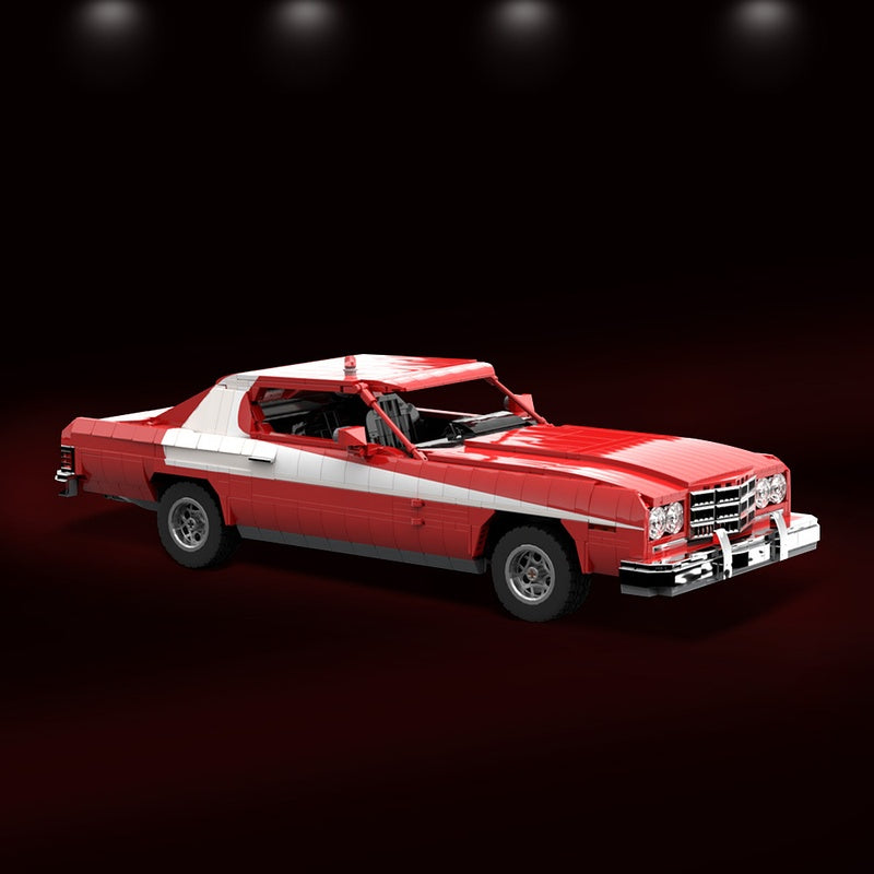 1970s Retro Detective Muscle Car Building Kit | LEGO-Compatible MOC - 1