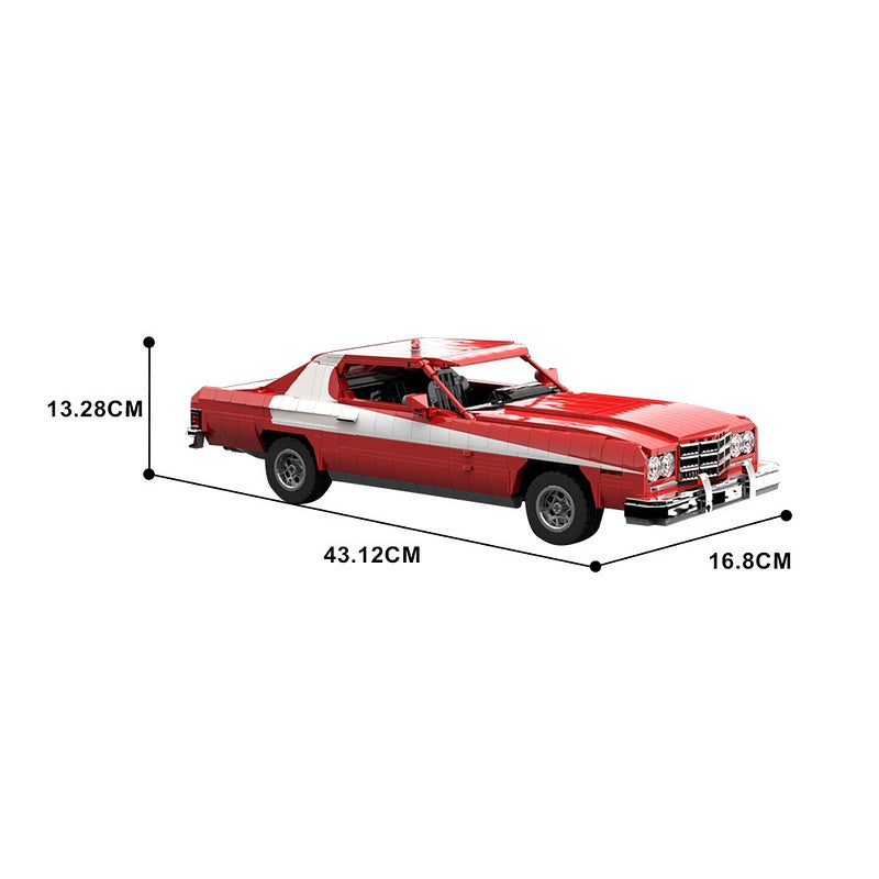 1970s Retro Detective Muscle Car Building Kit | LEGO-Compatible MOC - 4