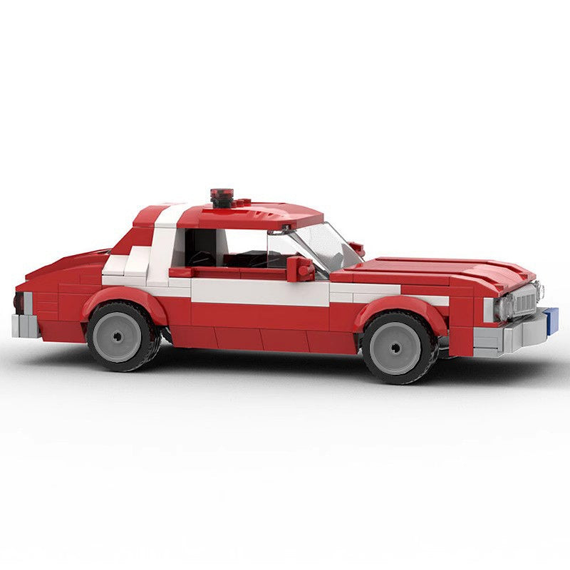 1970s TV Detective Red Muscle Car Building Kit | LEGO-Compatible MOC - 2