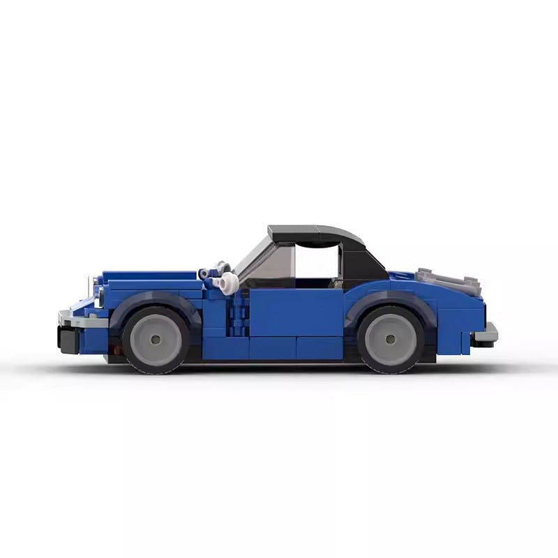 1971 British Convertible Roadster MOC Building Kit | Classic Sports Car Model - 4