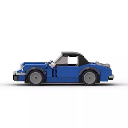 1971 British Convertible Roadster MOC Building Kit | Classic Sports Car Model - 4