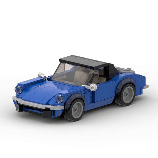 1971 Vintage British Convertible Building Kit | LEGO-Compatible MOC - 1
