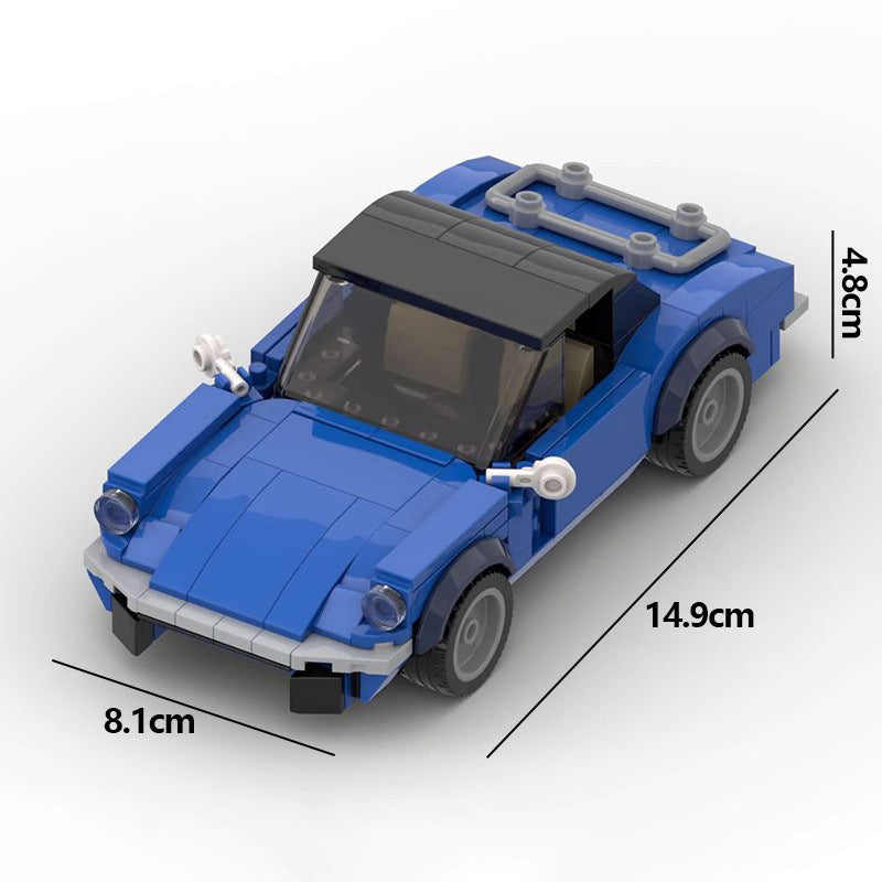 1971 Vintage British Convertible Building Kit | LEGO-Compatible MOC - 7