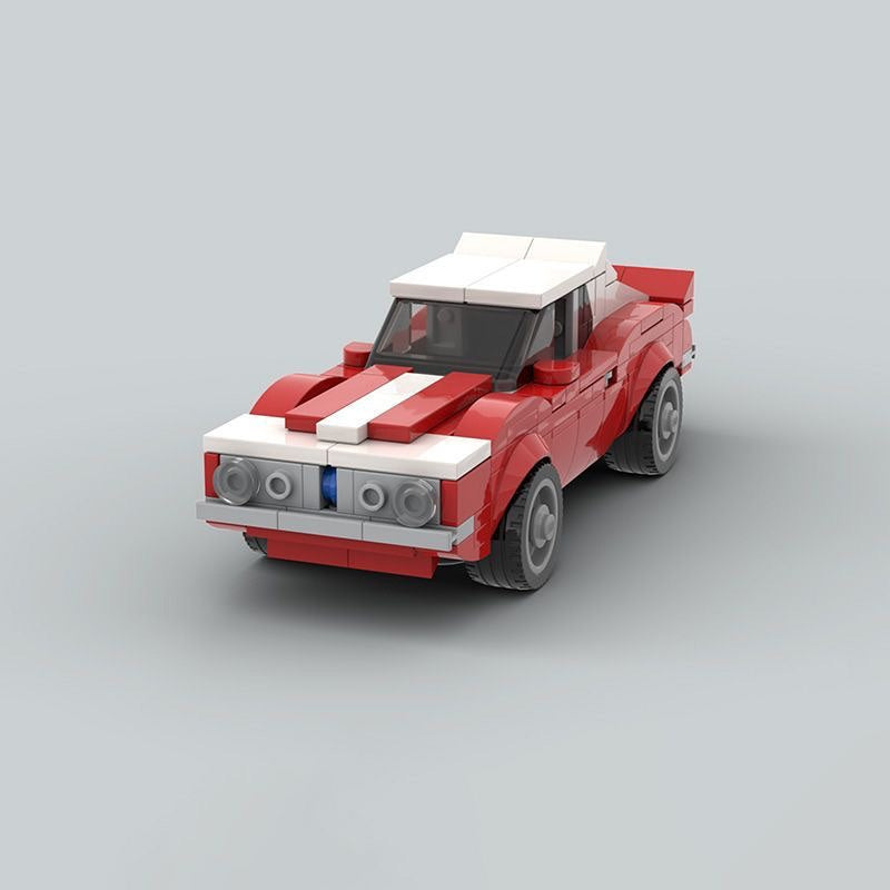 1973 Classic Crime Drama Coupe Muscle Car Building Kit | LEGO-Compatible MOC - 3