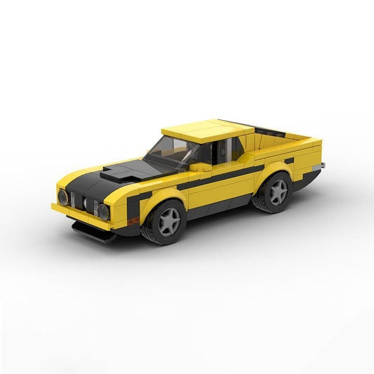 1973 Classic Fastback Muscle Car MOC Building Kit | Vintage Vehicle Model - 1