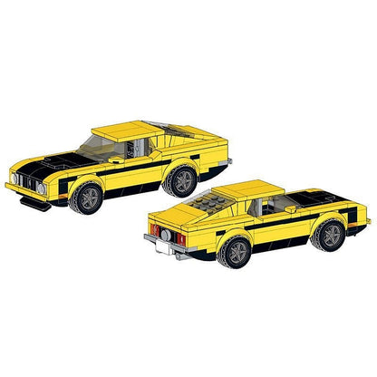 1973 Classic Fastback Muscle Car MOC Building Kit | Vintage Vehicle Model - 5