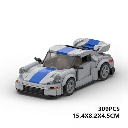 1976 Retro 911 Turbo Sports Car Building Kit | LEGO-Compatible MOC - 6